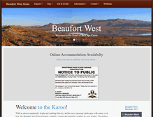 Tablet Screenshot of beaufortwest.net